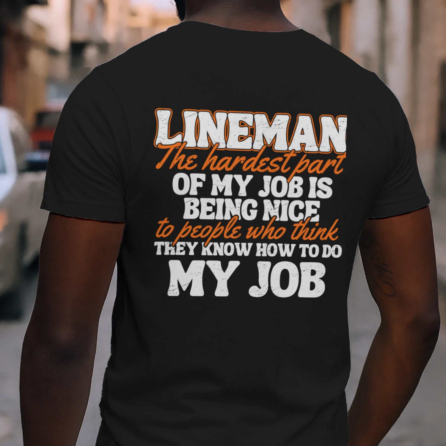 Only the strongest men become linemen