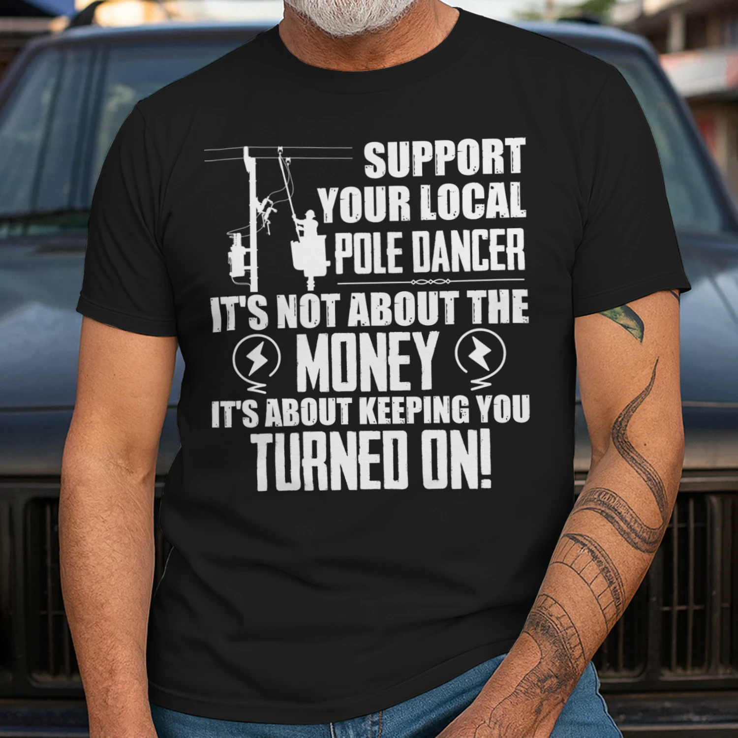 Lineman - Support your local pole dancer
