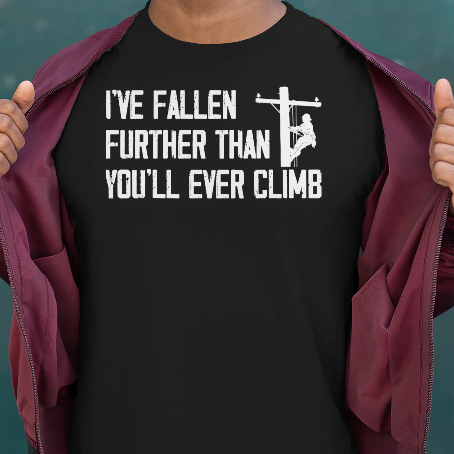 I've fallen further than you'll ever climb