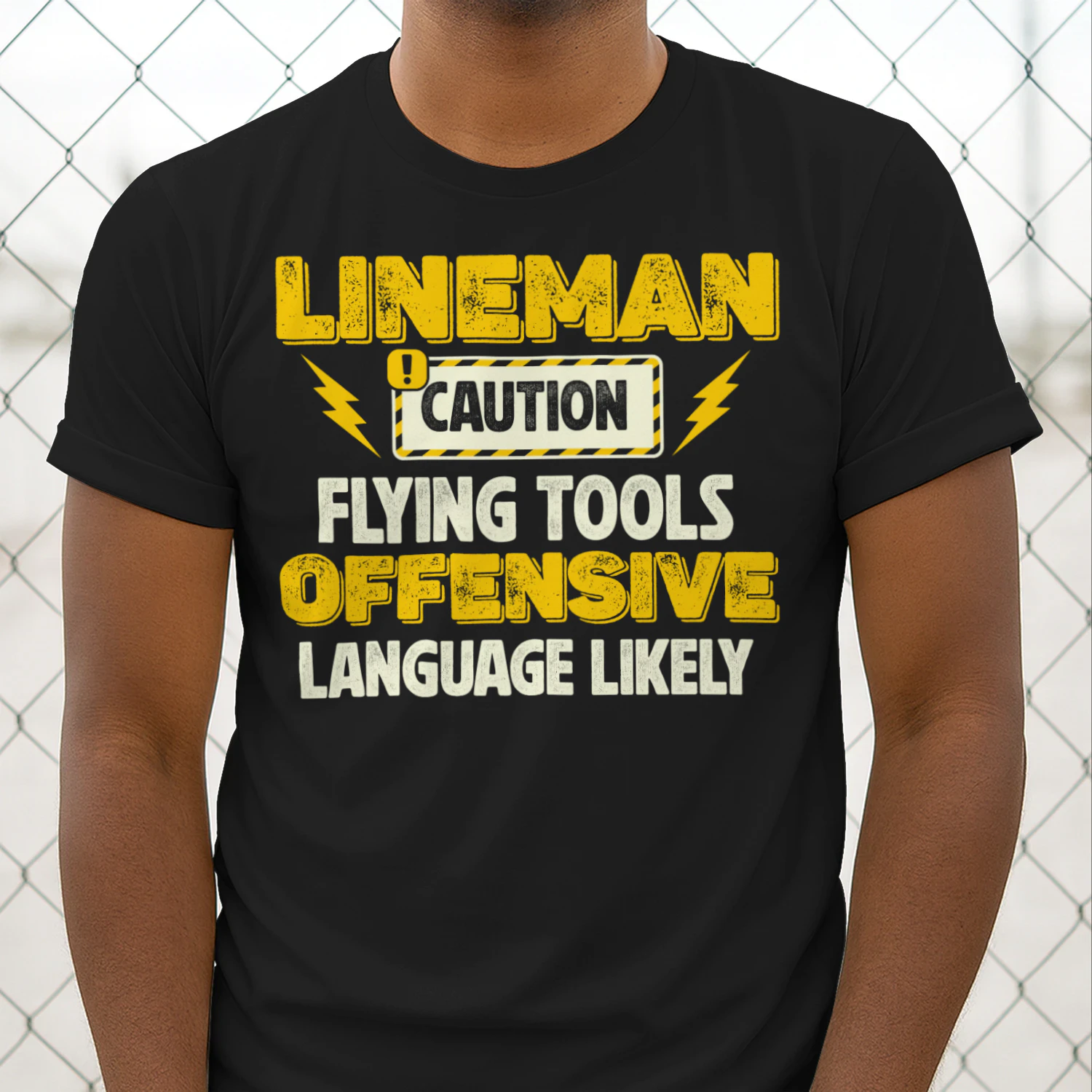 LINEMAN - CAUTION FLYING TOOLS