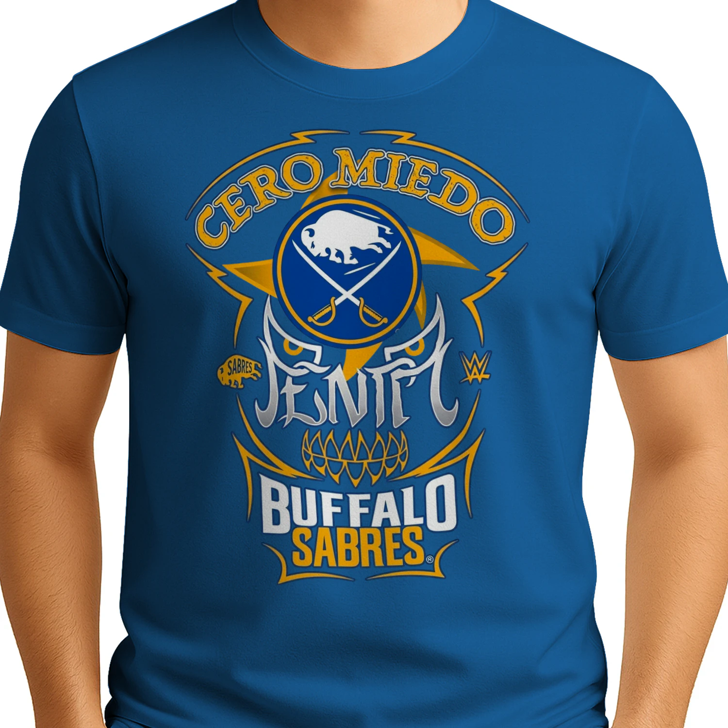Penta x Buffalo Sabres Cero Miedo WWE shirt
