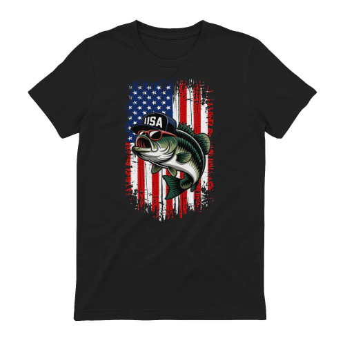 4th Of July American Fishing Dad