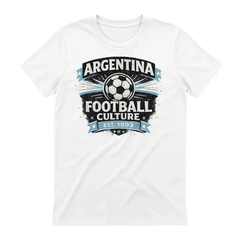 Argentina Football Culture T-Shirt | Vintage Argentina Soccer Shirt | Football Heritage Graphic Tee | Argentina Fan Gift | MMKTEES
