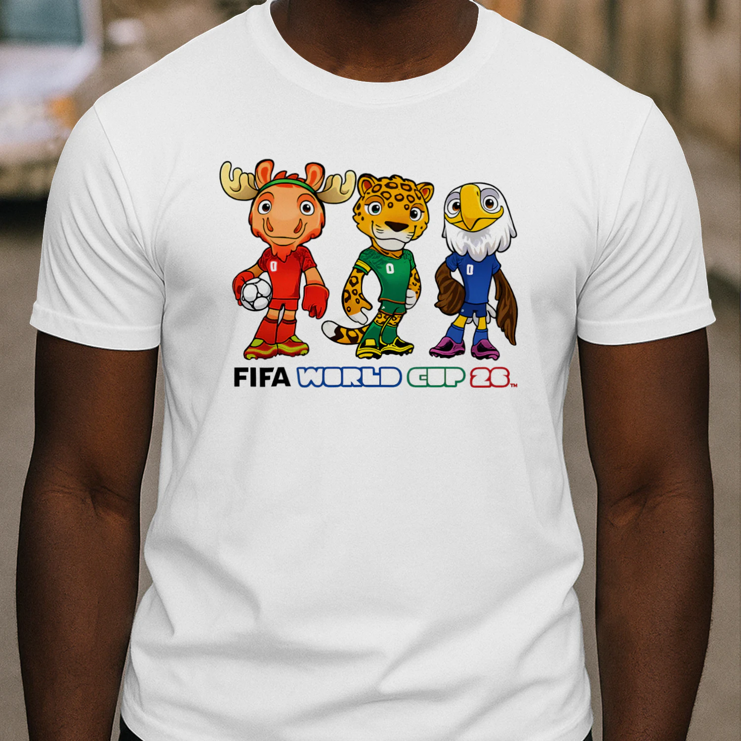 2026 Soccer Mascot Fan T-Shirt – USA Mexico Canada Football Tournament Tee – World Soccer Shirt for Fans