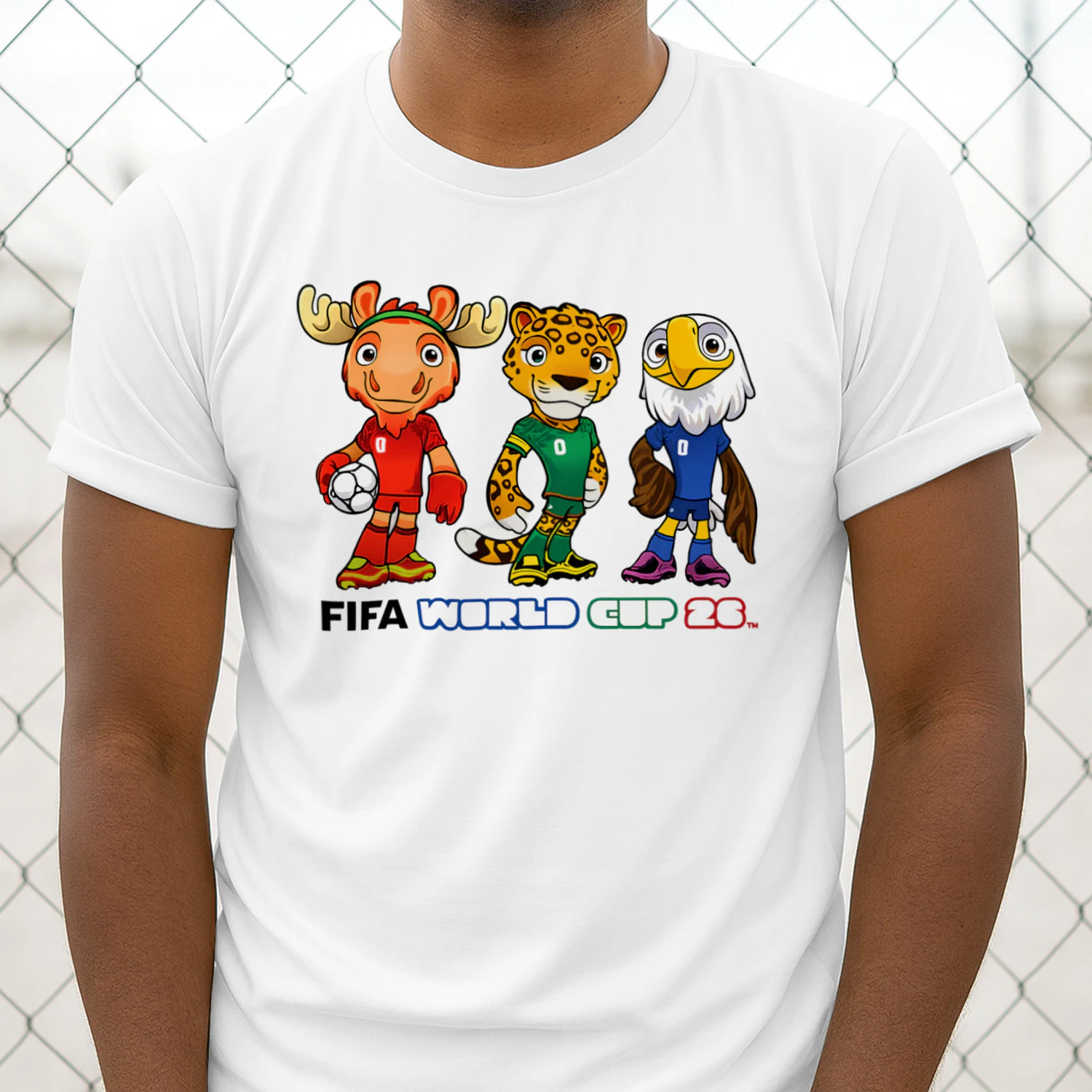 2026 Soccer Mascot Fan T-Shirt – USA Mexico Canada Football Tournament Tee – World Soccer Shirt for Fans
