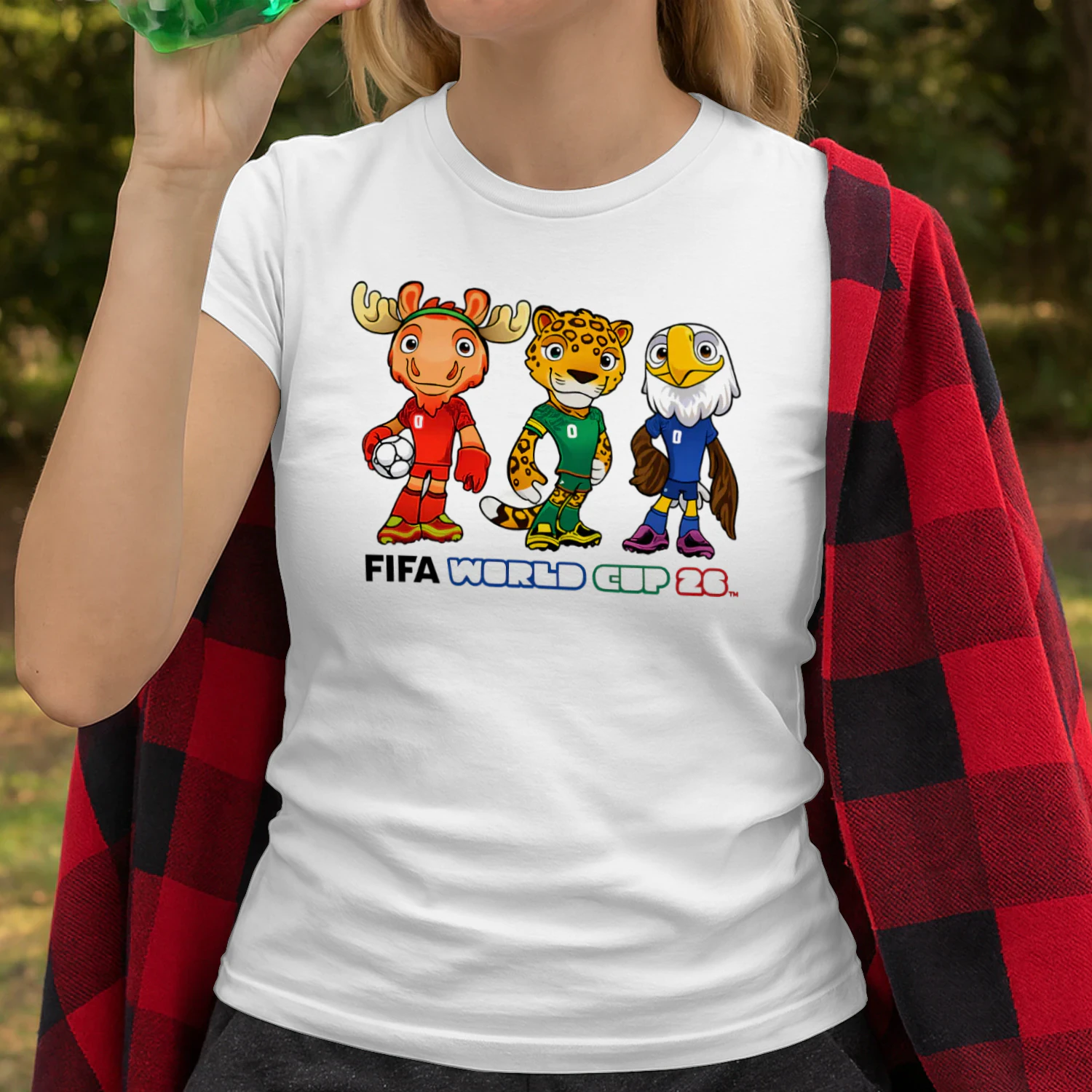 2026 Soccer Mascot Fan T-Shirt – USA Mexico Canada Football Tournament Tee – World Soccer Shirt for Fans