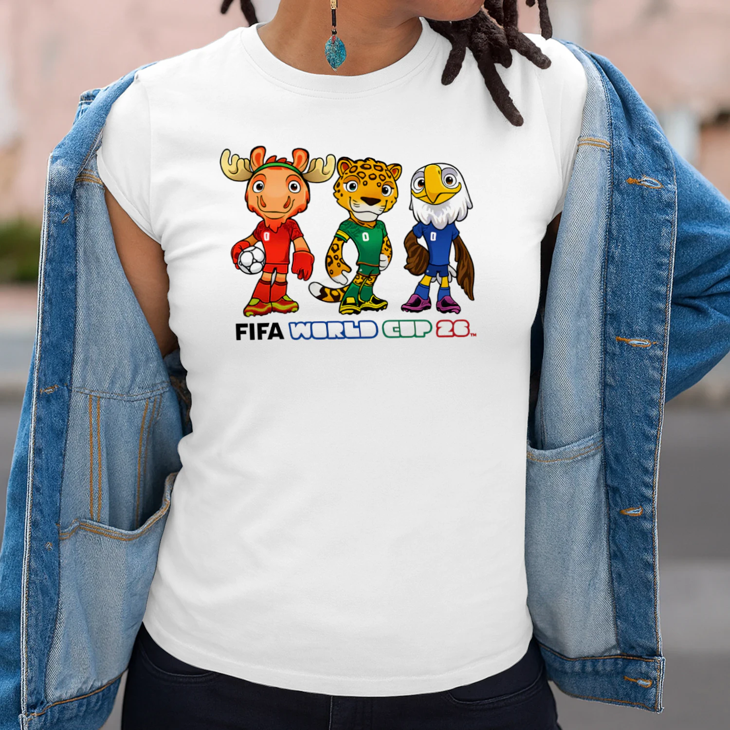 2026 Soccer Mascot Fan T-Shirt – USA Mexico Canada Football Tournament Tee – World Soccer Shirt for Fans