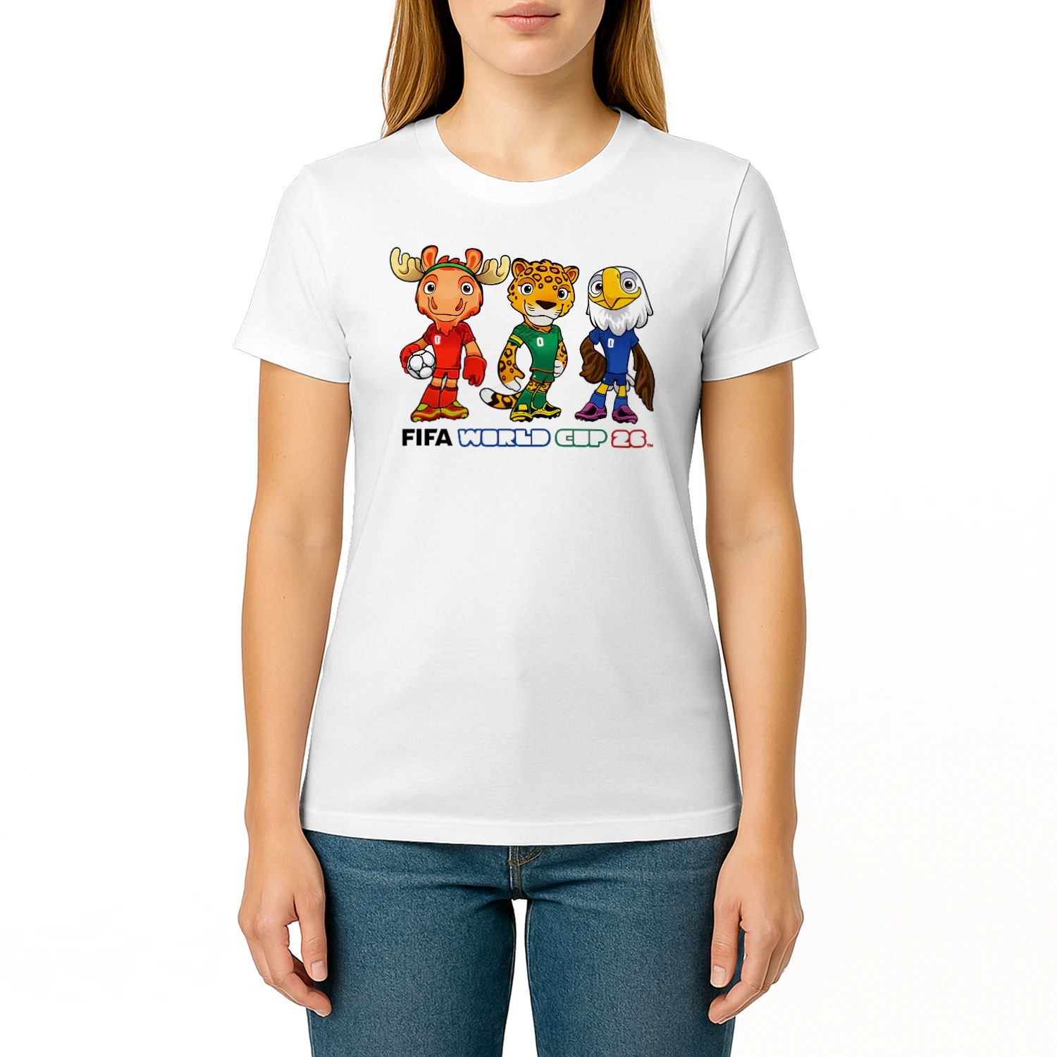 2026 Soccer Mascot Fan T-Shirt – USA Mexico Canada Football Tournament Tee – World Soccer Shirt for Fans