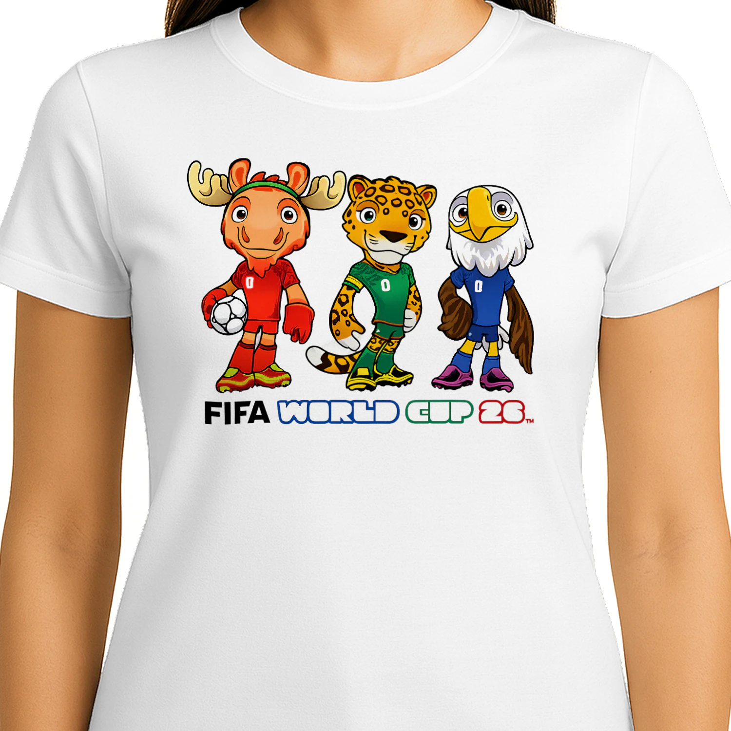 2026 Soccer Mascot Fan T-Shirt – USA Mexico Canada Football Tournament Tee – World Soccer Shirt for Fans