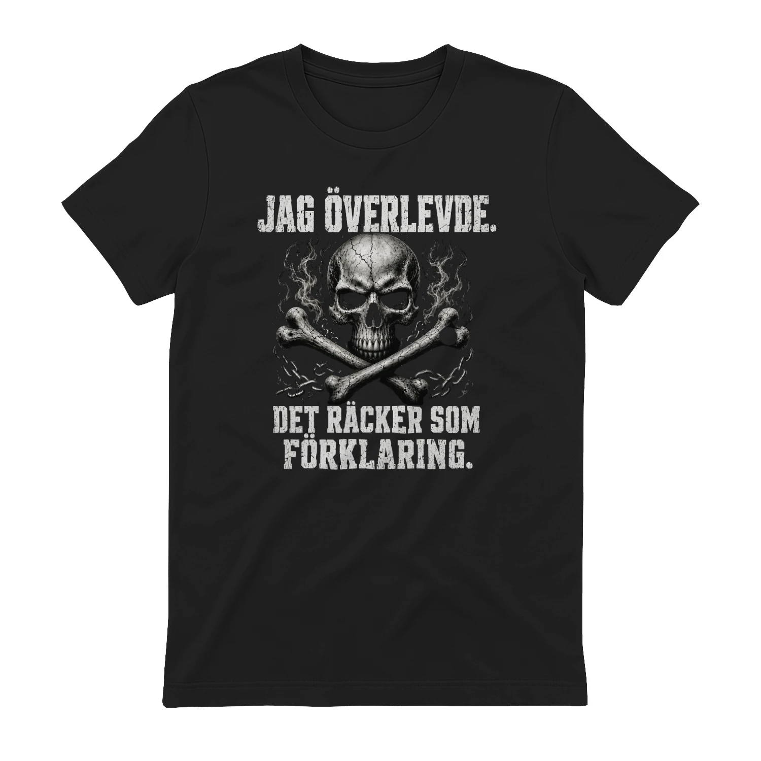 JAG ÖVERLEVDE. DET RÄCKER SOM FÖRKLARING.