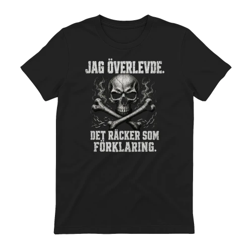 JAG ÖVERLEVDE. DET RÄCKER SOM FÖRKLARING.