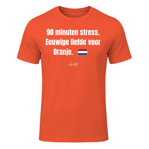90 minuten stress. Eeuwige liefde voor Oranje.