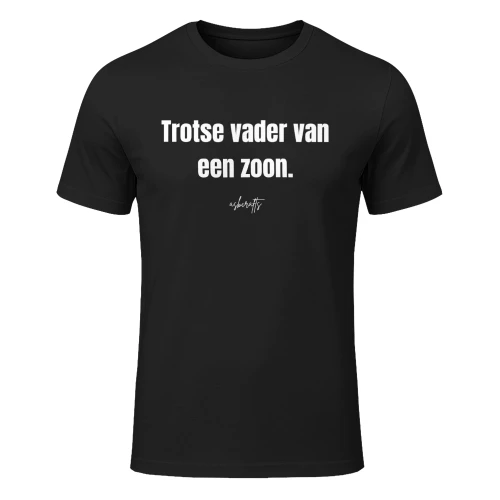 Trotse vader van een zoon.