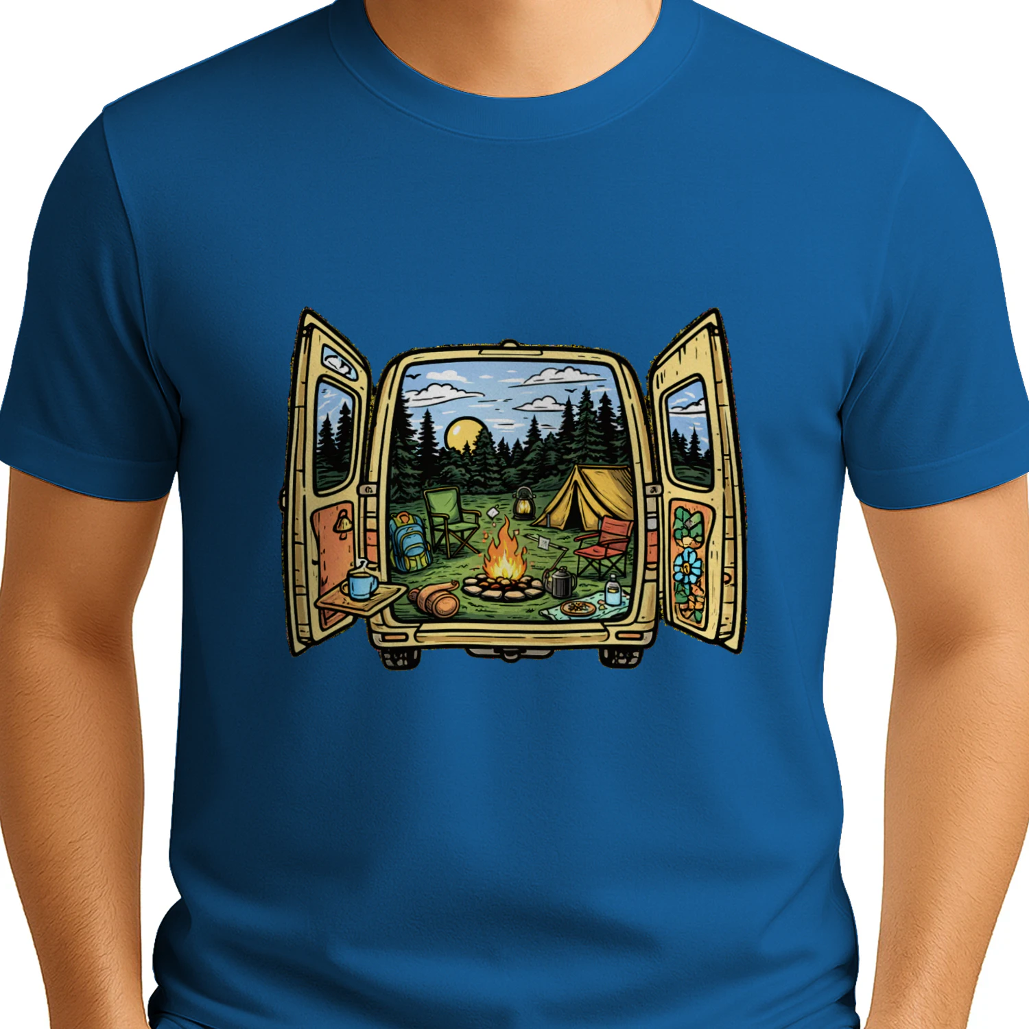 Keep it Simple - Vintage Camping T-shirt