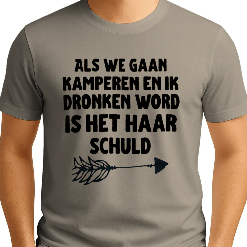 Als ik dronken ben, is het haar schuld (voor man)