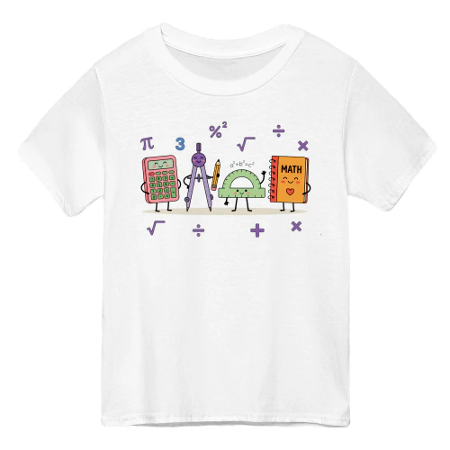 Cute Math School Supplies Back to School Shirt