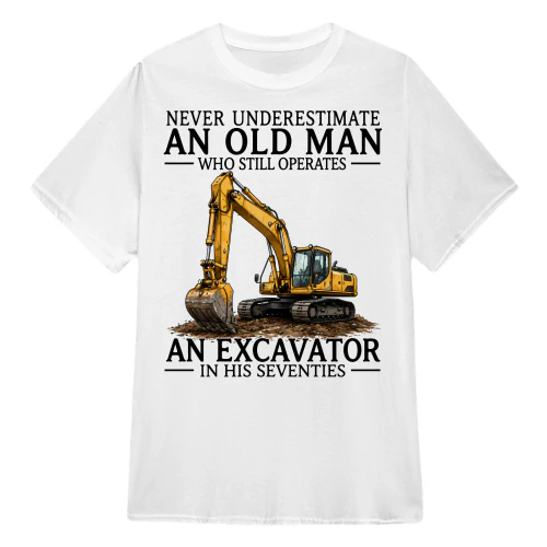 Operates An Excavator