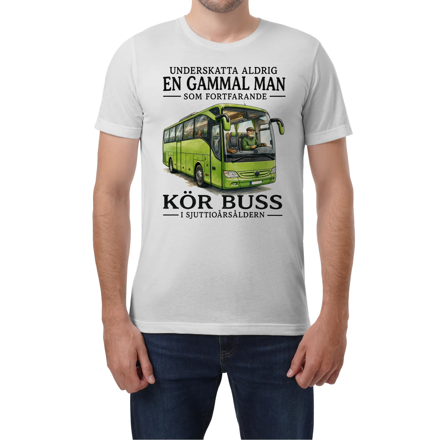 Gammal Man Buss