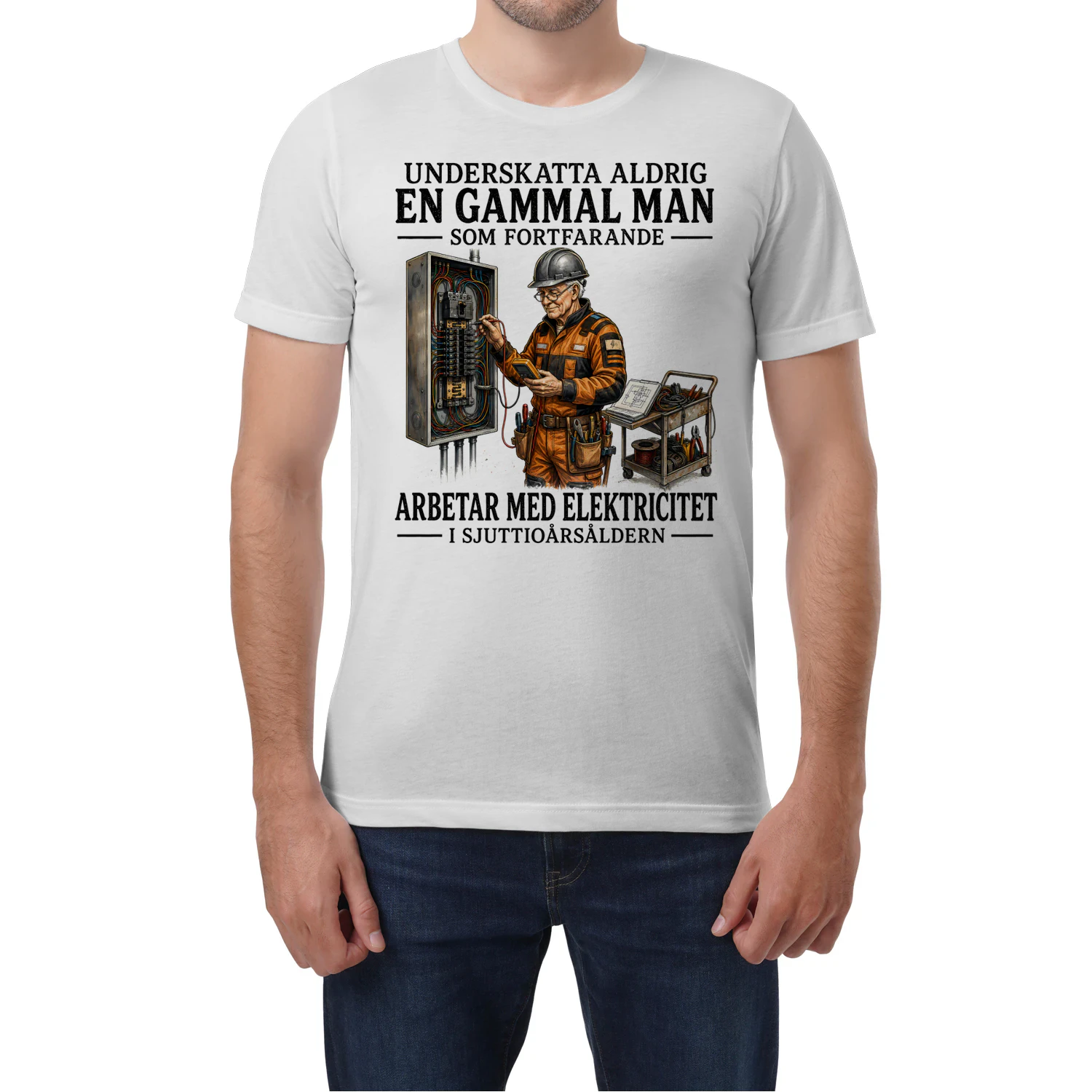 Gammal Man Elektricitet