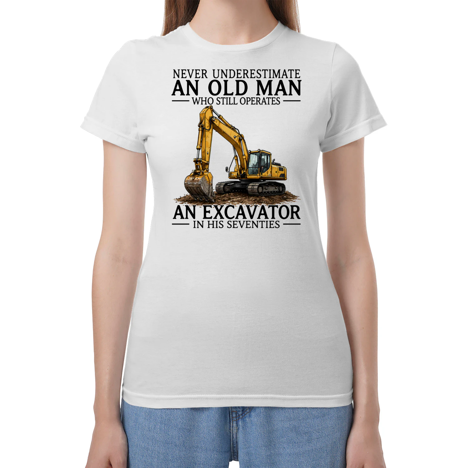 Operates An Excavator