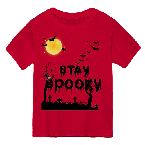 Spooky Season Moon & Bats Tee