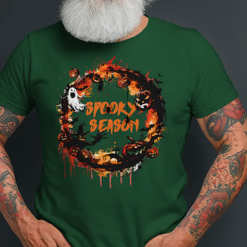  Spooky Season Halloween Wreath T-Shirt