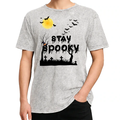 STAY SPOOKY Acid Wash Halloween
