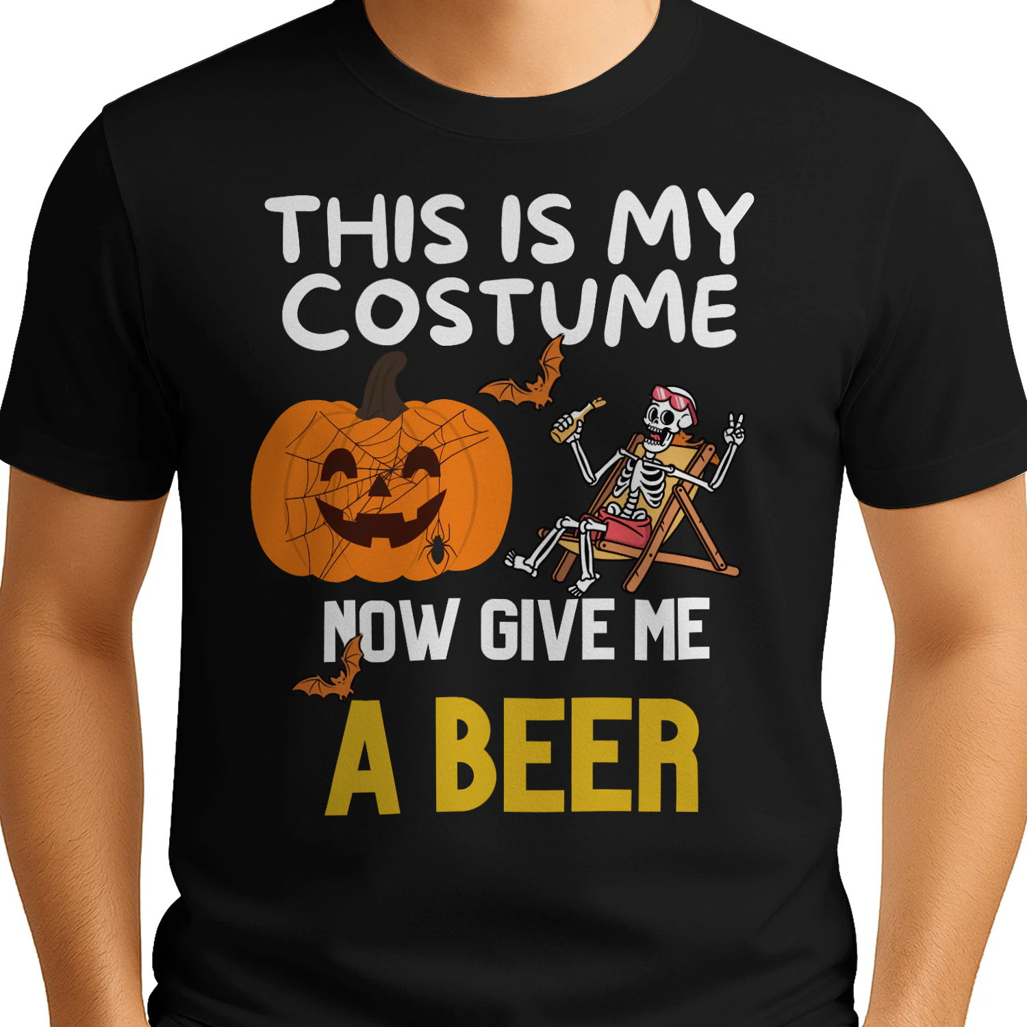 this is my costume now give me  a beer