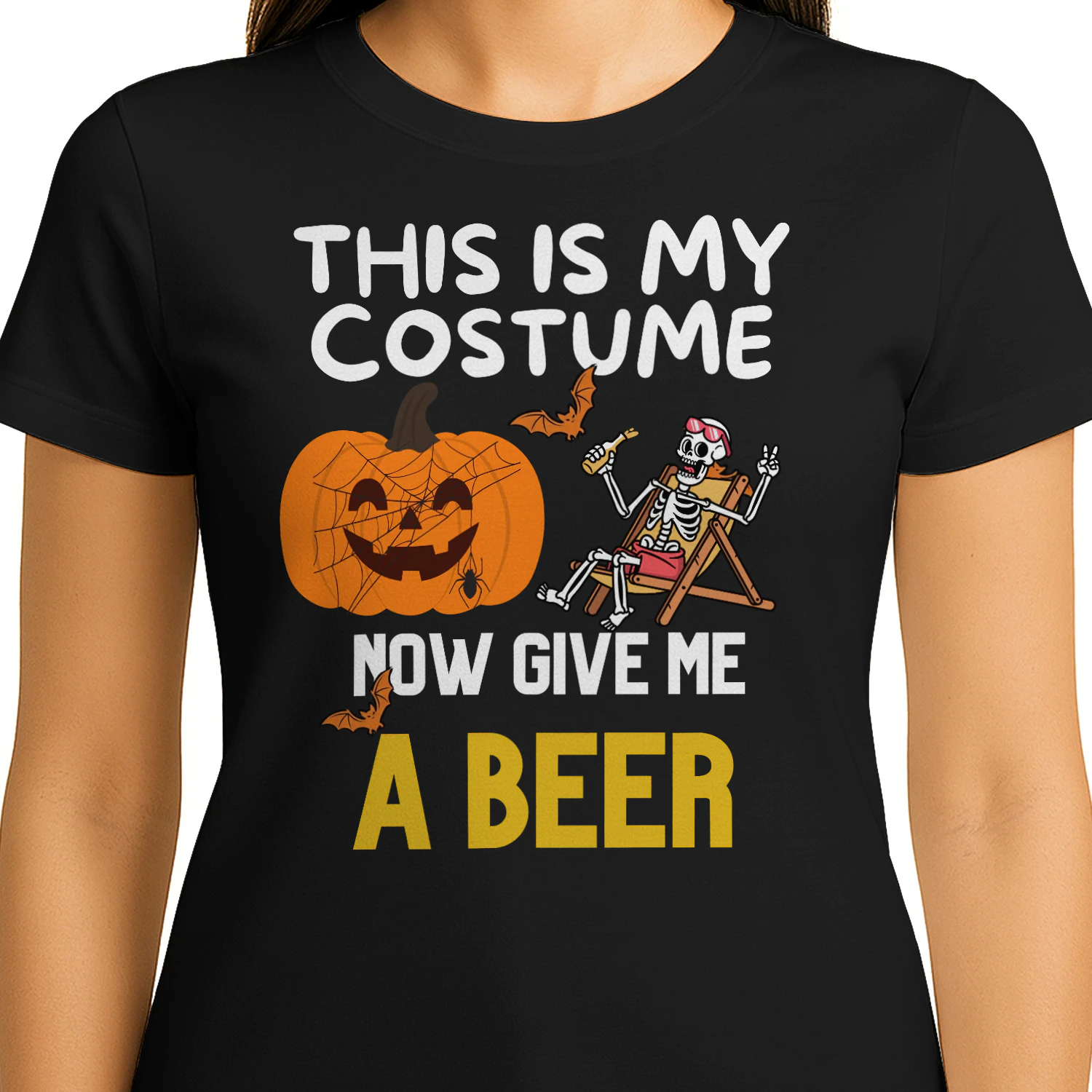 this is my costume now give me  a beer