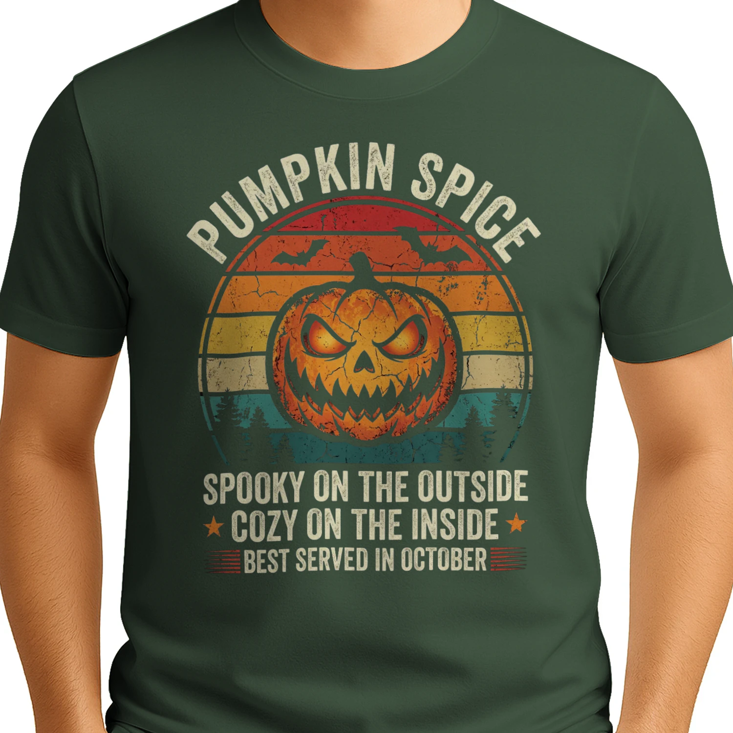 Pumpkin Spice Spooky On The Outside Halloween