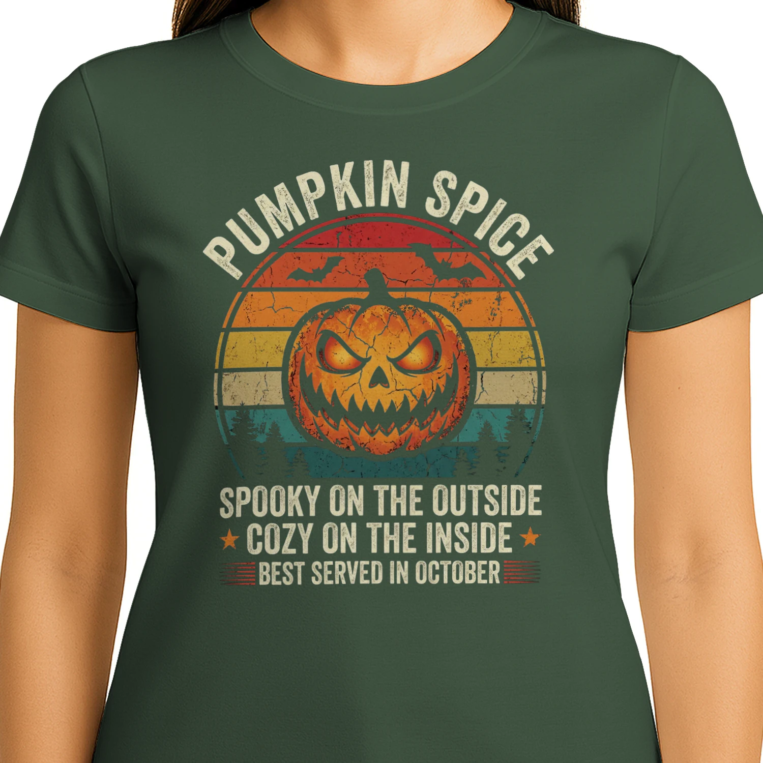 Pumpkin Spice Spooky On The Outside Halloween
