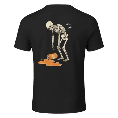 Well Shit Spilled Soda Skeleton