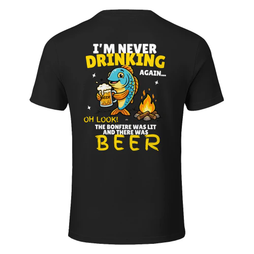I'M NEVER DRINKING AGAIN... OH LOOK! THE BONFIRE WAS LIT AND THERE WAS BEER