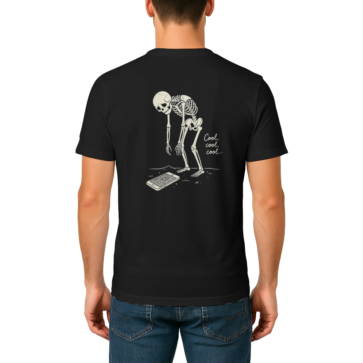 Cool Cool Cool Broken Phone Skeleton Product