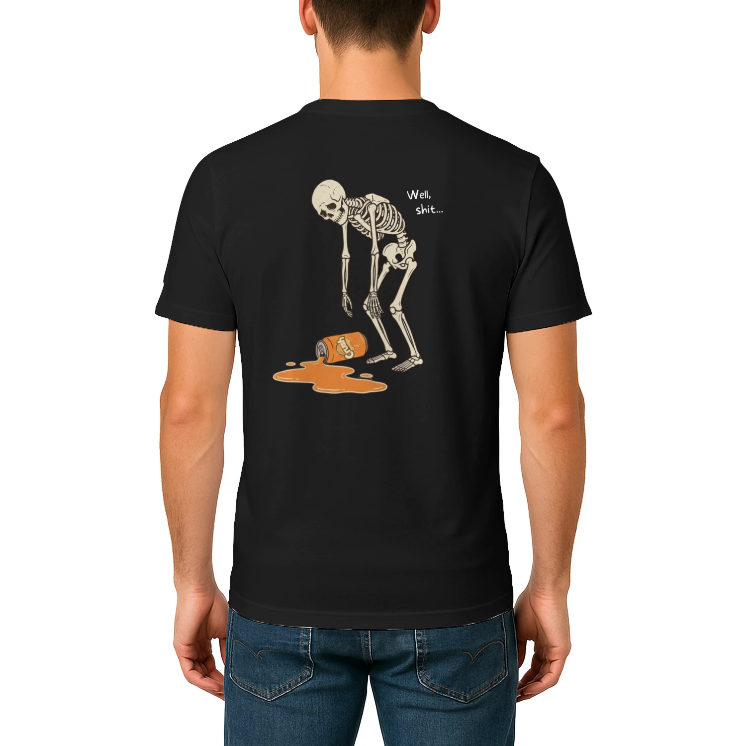 Well Shit Spilled Soda Skeleton
