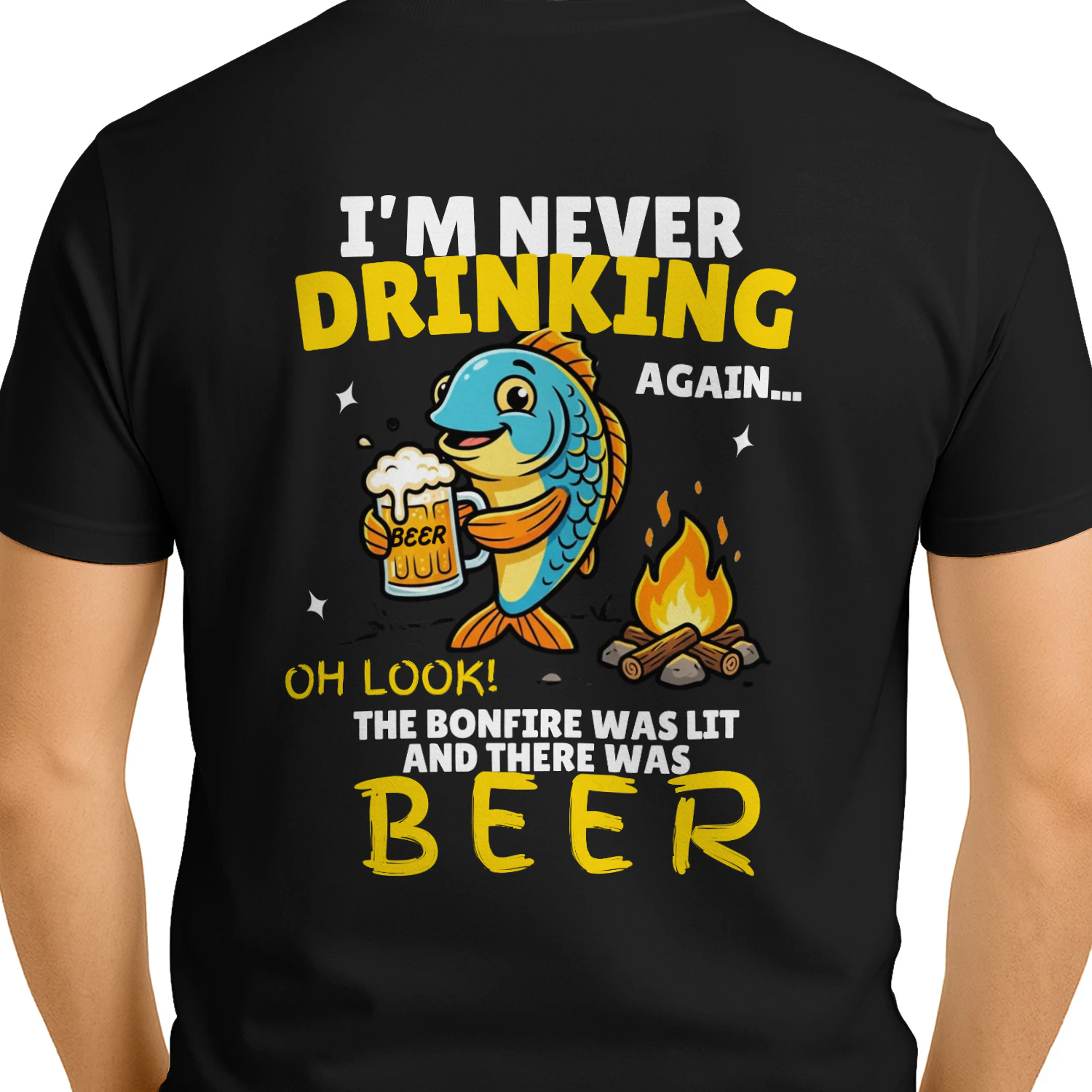 I'M NEVER DRINKING AGAIN... OH LOOK! THE BONFIRE WAS LIT AND THERE WAS BEER