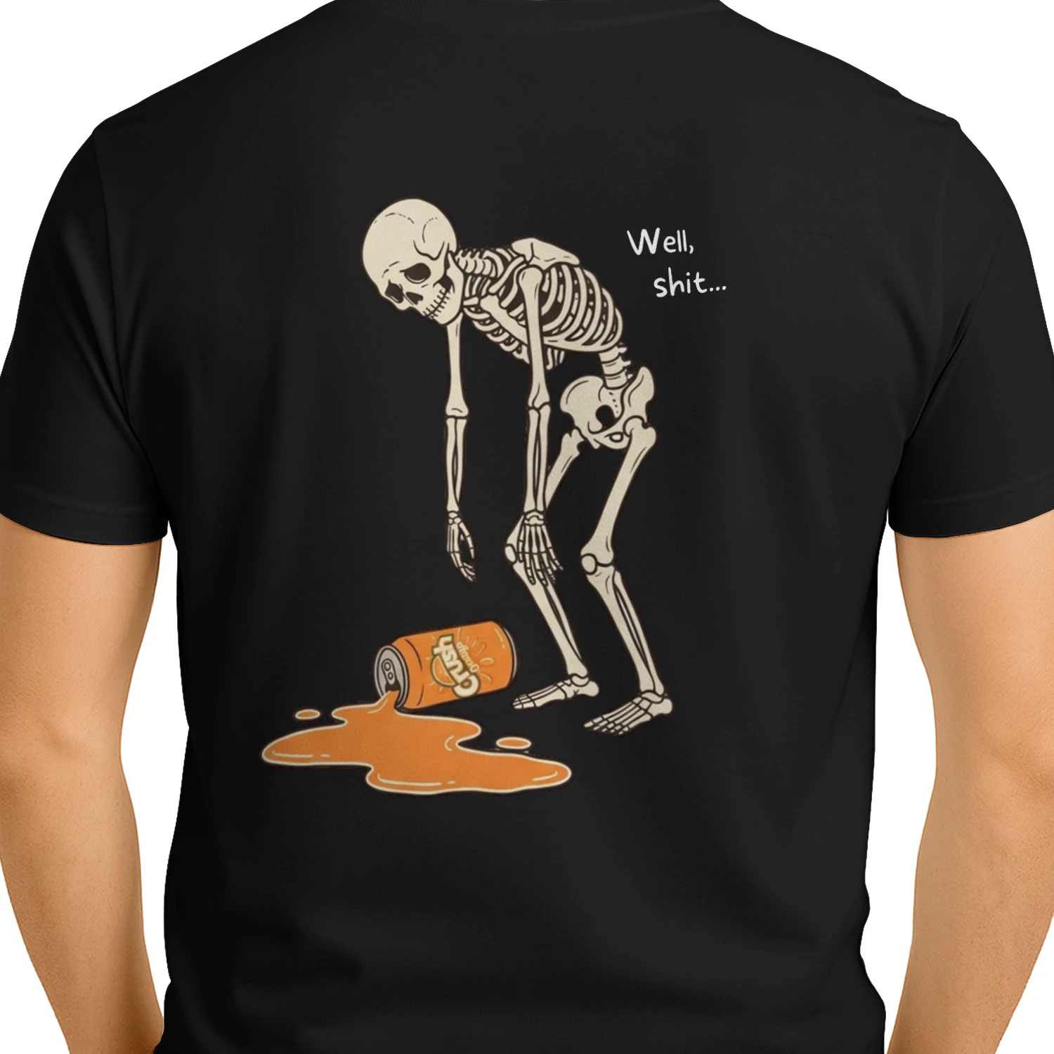 Well Shit Spilled Soda Skeleton