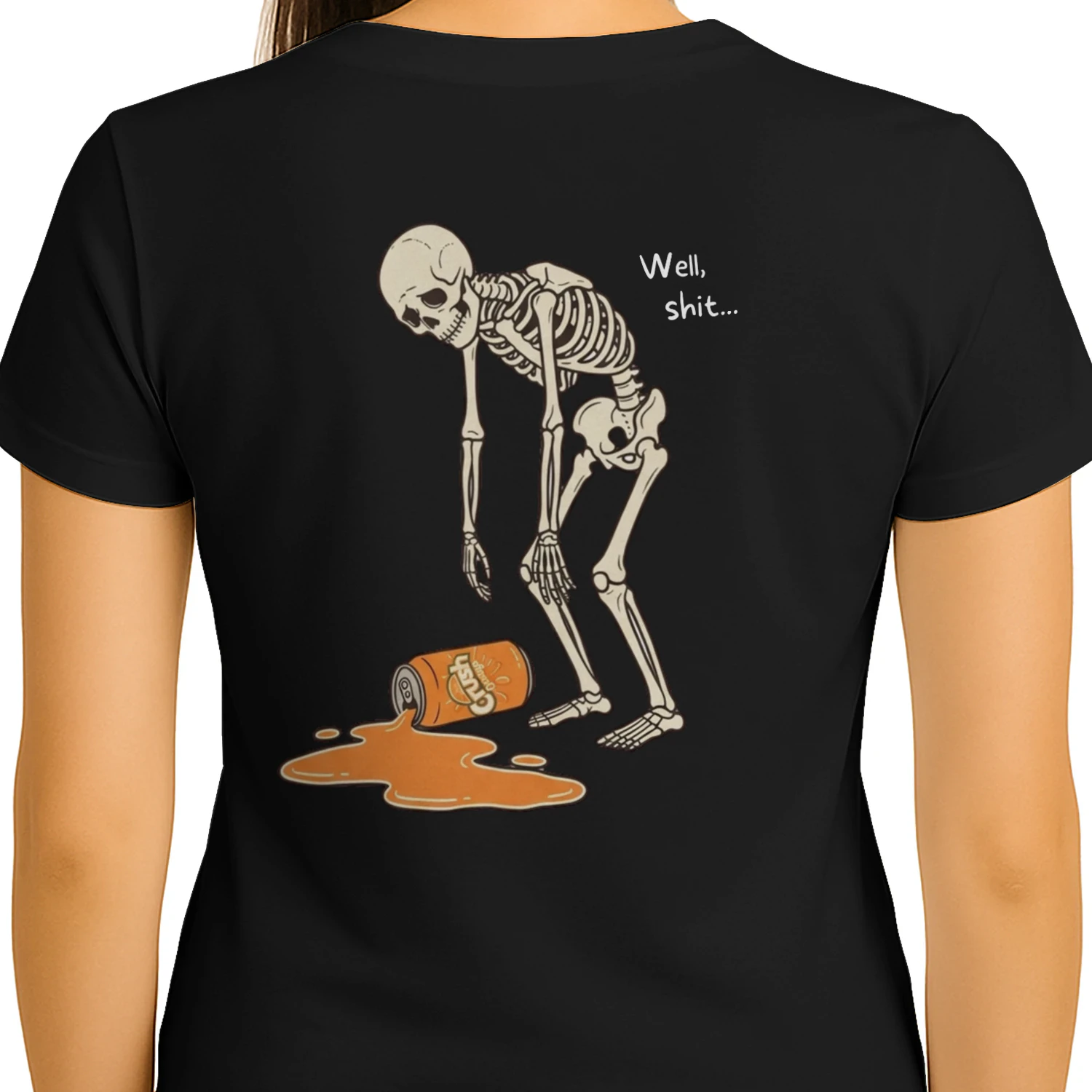 Well Shit Spilled Soda Skeleton
