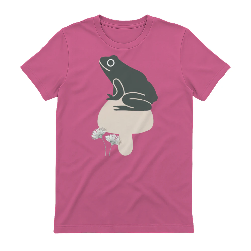 Eco-friendly minimalist T-shirt design inspired by nature and sustainability