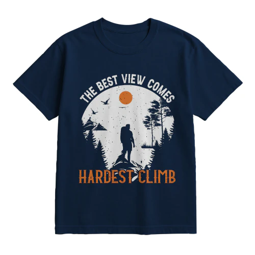 Hardest Climb Hiking Mountain Vintage Adventure shirts