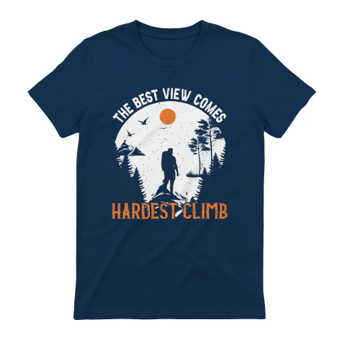 Hardest Climb Hiking Mountain Vintage Adventure shirts