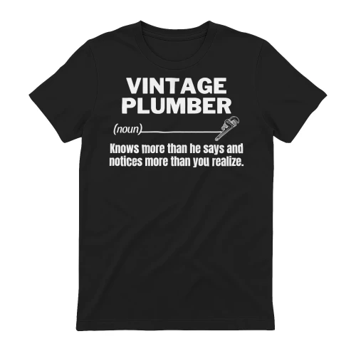 VINTAGE Plumber - KNOWS MORE THAN HE SAYS