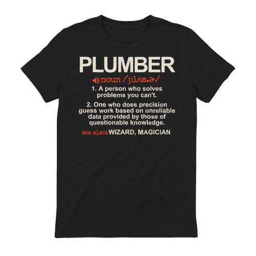 Plumber - A Person who solves problems you can't