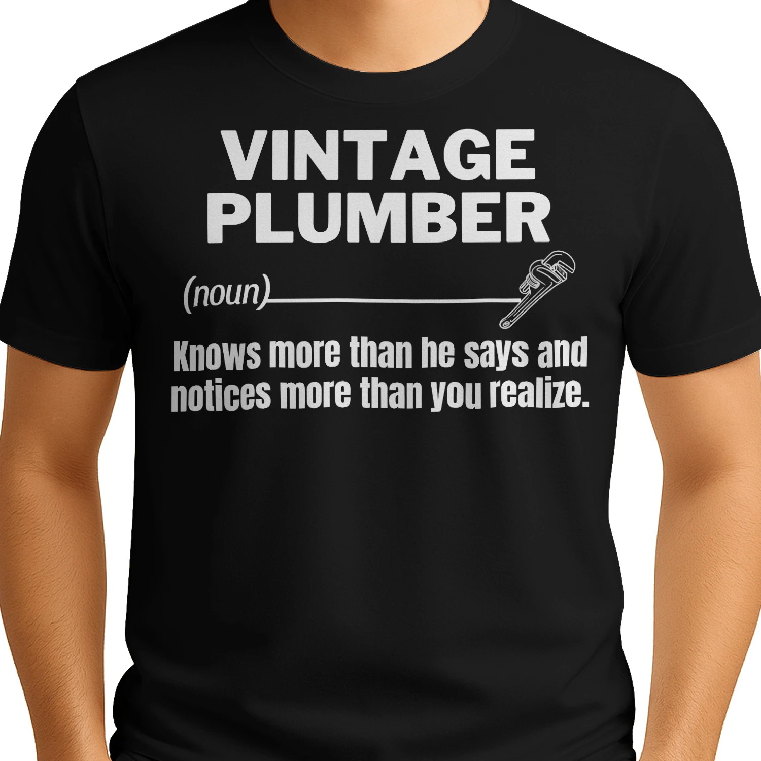 VINTAGE Plumber - KNOWS MORE THAN HE SAYS