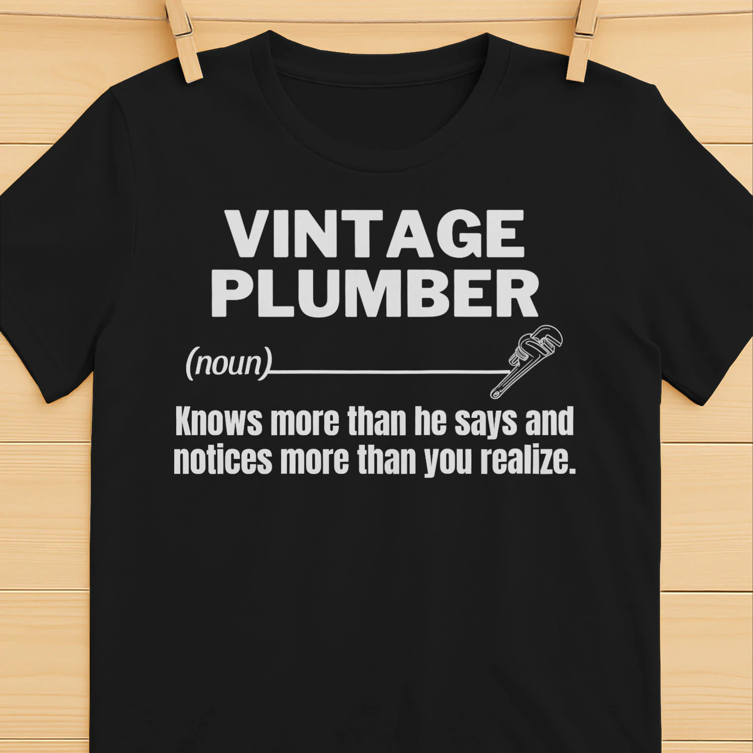 VINTAGE Plumber - KNOWS MORE THAN HE SAYS