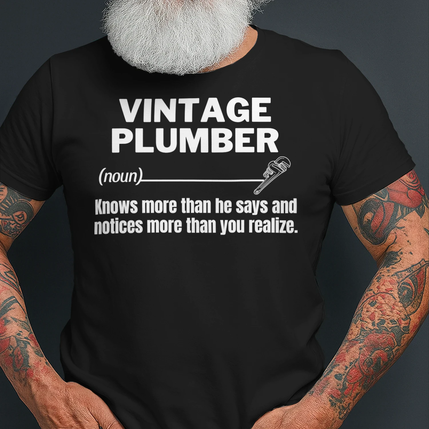 VINTAGE Plumber - KNOWS MORE THAN HE SAYS
