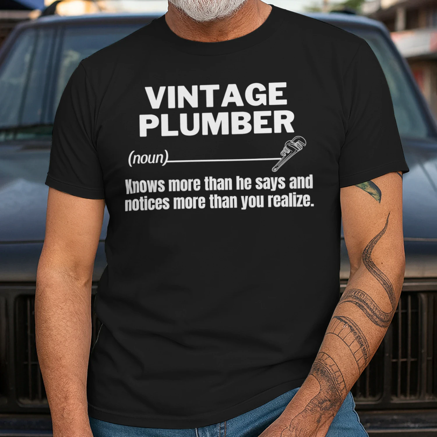 VINTAGE Plumber - KNOWS MORE THAN HE SAYS