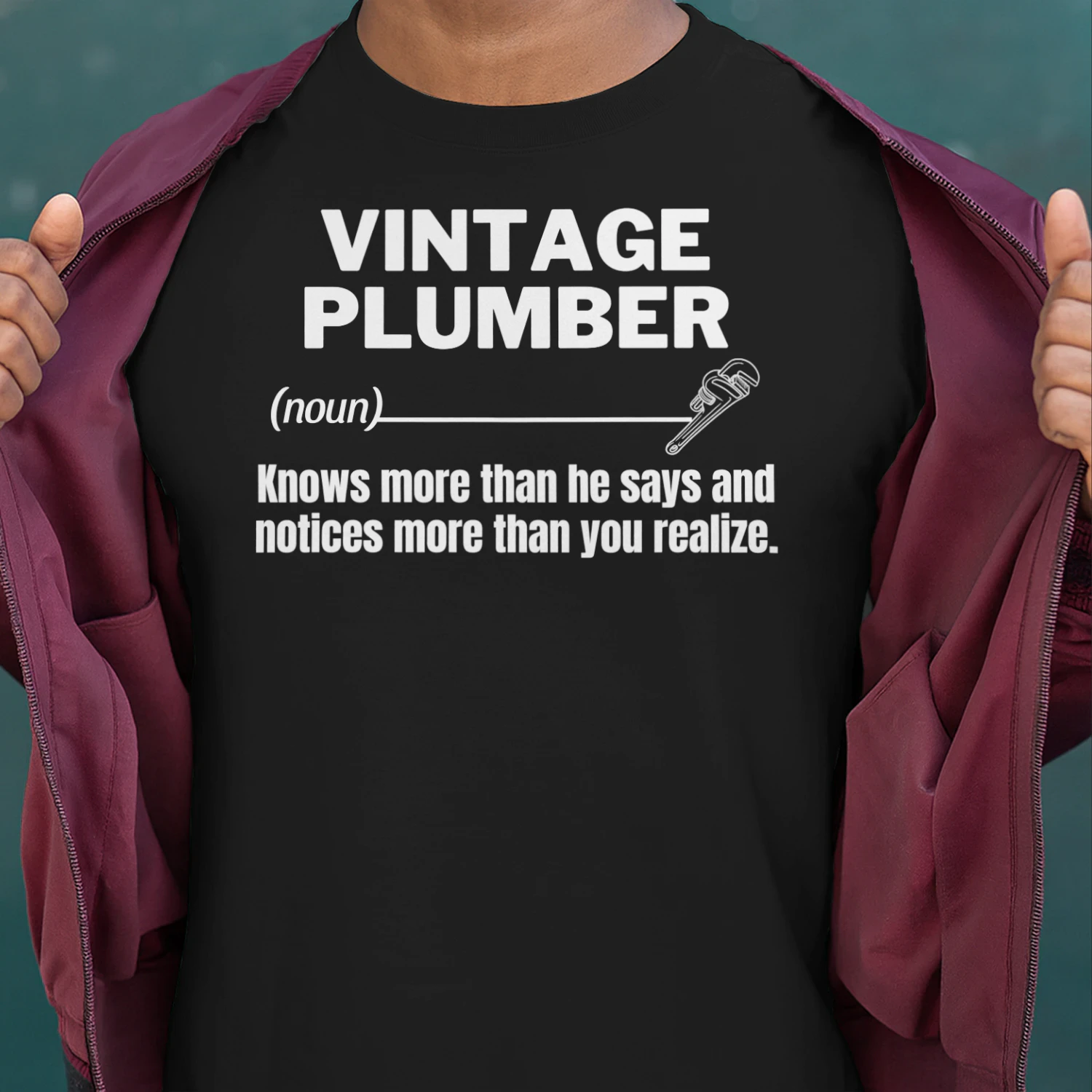 VINTAGE Plumber - KNOWS MORE THAN HE SAYS
