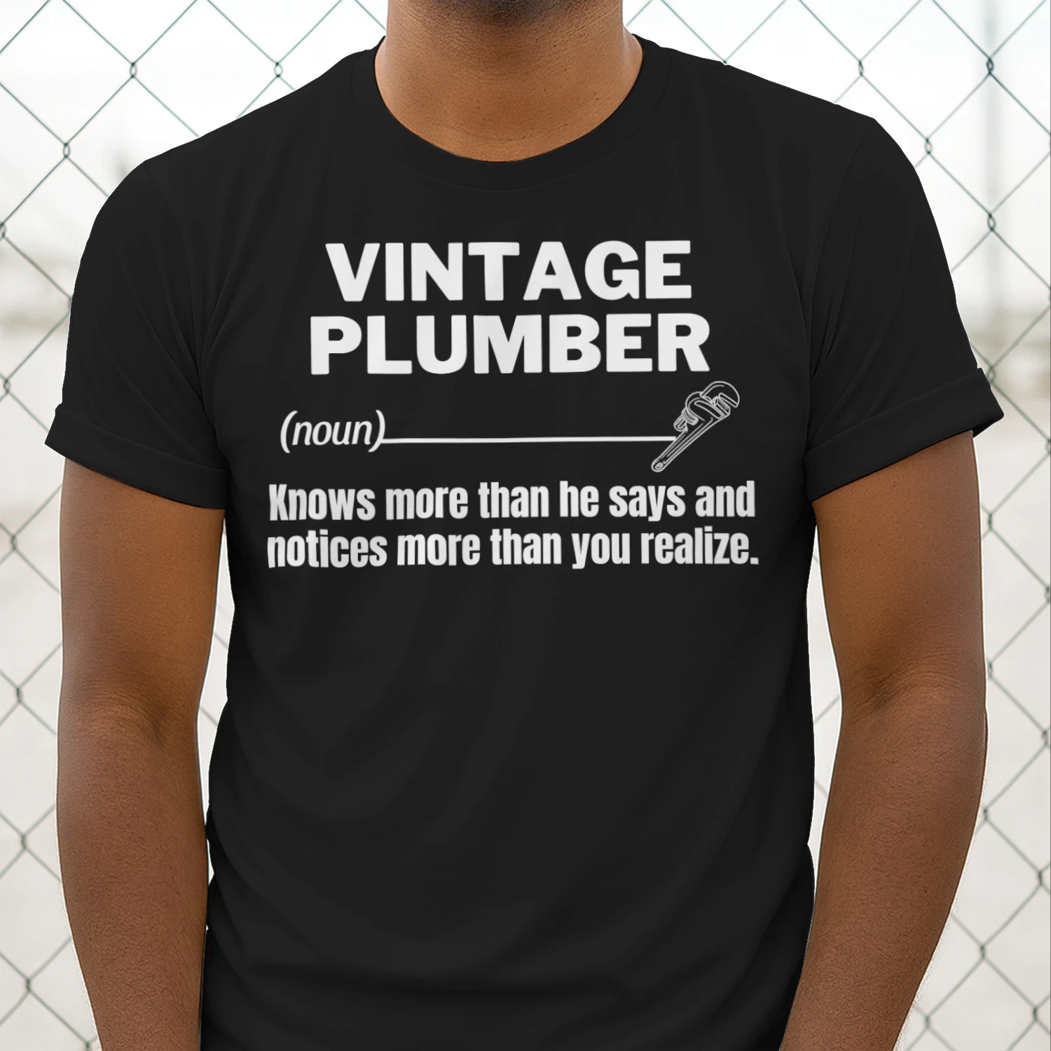 VINTAGE Plumber - KNOWS MORE THAN HE SAYS
