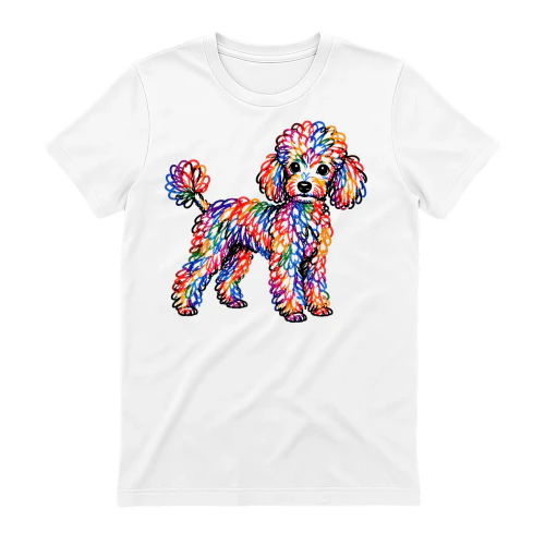 Colorful Scribble Poodle